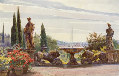 Italian Gardens: Florence from the Villa Palmieri