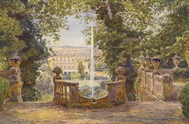 Italian Gardens: Upper Terrace, Villa Corsini