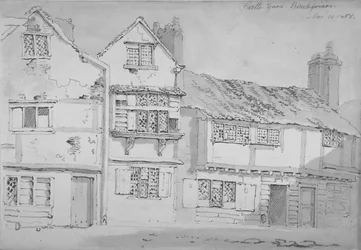Buildings in Castle Yard, Blackfriars, City of London