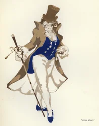 Illustration for The Happy Hypocrite by Max Beerbohm