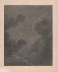 West Window of the Chapel, New College Oxford, Part of Clouds From the Nativity Scene