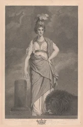 West Window of the Chapel, New College Oxford: The Virtues - Fortitude