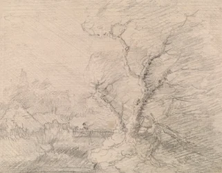 Landscape with Footbridge and Large Tree
