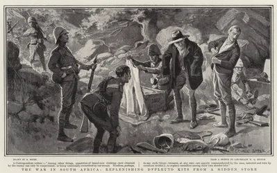 The War in South Africa, Replenishing Depleted Kits from Hidden Store