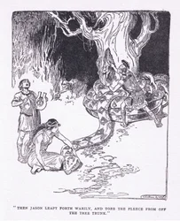 Then Jason Leapt Forth Wearily, and Tore the Fleece off the Tree Trunk, from The Heroes