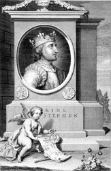 Stephen King of England, engraved by the artist