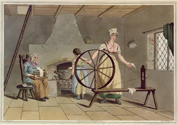 Woman Spinning, from 