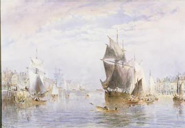 Small Craft on the River at Whitby by Whitby Bridge, 1877