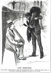 A chimney sweep and his brushes