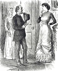 Cartoon depicting a different type of gas meter in use