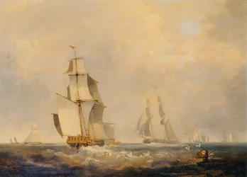 Busy Shipping Lanes in the Channel