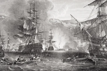 The Bombardment of Algiers, 27 August 1816, from 