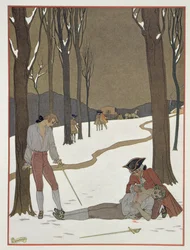 The Duel between Valmont and Danceny, illustration from 