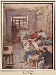 In the Cheka; from Histoire des Soviets, pub. 1922