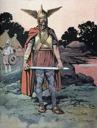 Portrait of Vercingetorix (ca. 80-around 46 BC), warrior and Gallic leader of the Arverni tribe