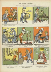 Favourite games of great men, illustration for Le Rire