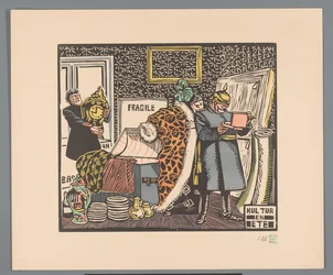 Soldiers Plundering a House