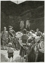 La Morgue - Illustration from Han d’Islande, 19th Century
