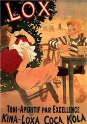 Advertising for the brand of wine Lox