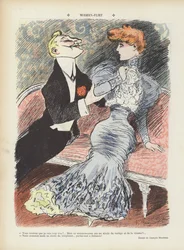 Modern Flirting. Illustration for Le Rire