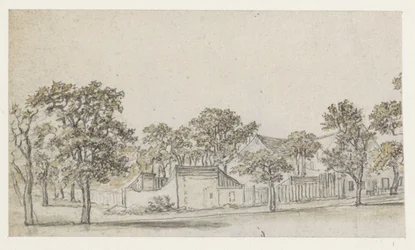 Group of Houses among Trees