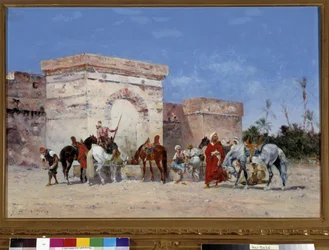 The Break at the Source of an Oasis in the Desert