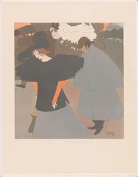 Lady on the Street Followed by a Gentleman (Free Love series)