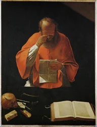 Saint Jerome reading