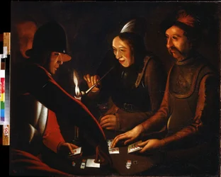Soldiers Playing Cards