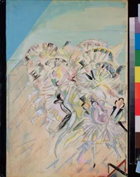 Stage design for the operetta Girofle-Girofla by Charles Lecocq