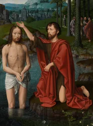 (detail) Baptism of Christ, c.1502-08