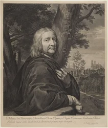 Self-Portrait by Philippe de Champaigne (Robert-Dumesnil VII, 239, no. 164, state II)