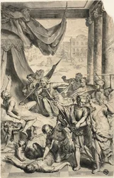 Study for Simeon and Levi Slay the Sichemites, from Figures of the Bible