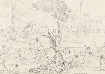Bathing Nymphs and Bacchantes