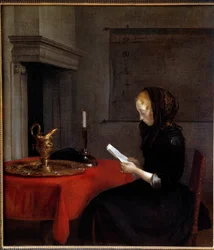 Woman Reading a Letter