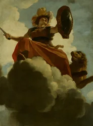 Protection or Strength: Allegorical depiction of the care of leprosy patients and innocents