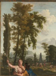 Italian Landscape with Shepherd and Shepherdess (series title)