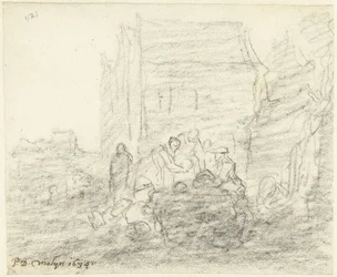 Vegetable Market at Night