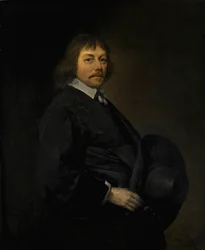 Portrait of a Man Holding His Hat