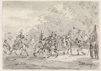 Cavalry at Tent Camp