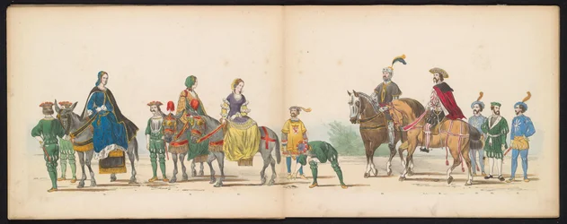 Masquerade of the Leiden students, 1855 (plate 10)