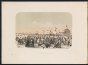Skating on the Maas in Rotterdam, 1855