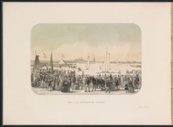 Ice Sailing Yacht Competition on the Maas in Rotterdam, 1855
