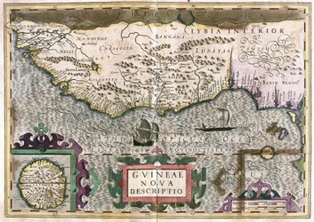 Guinea, Libya - Africa (engraving)