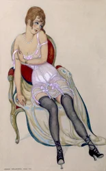 Lady in Underwear