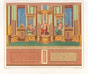 Wall Painting Showing Bacchus, Venus and Apollo