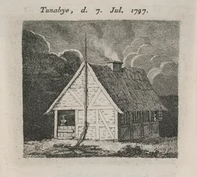 House with Lightning Rod