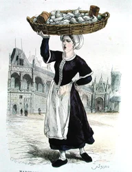 Vegetable Seller in the Sixteenth Century