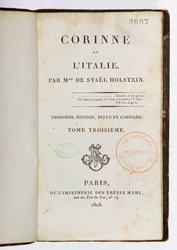 Title page of Corinne ou l
