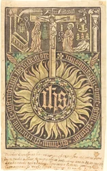 The Sacred Monograph with the Crucifixion and Passion Symbols [recto]